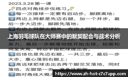 上海羽毛球队在大师赛中的默契配合与战术分析